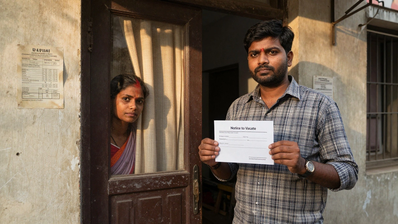 How much notice does a landlord have to give a tenant to move out in India?