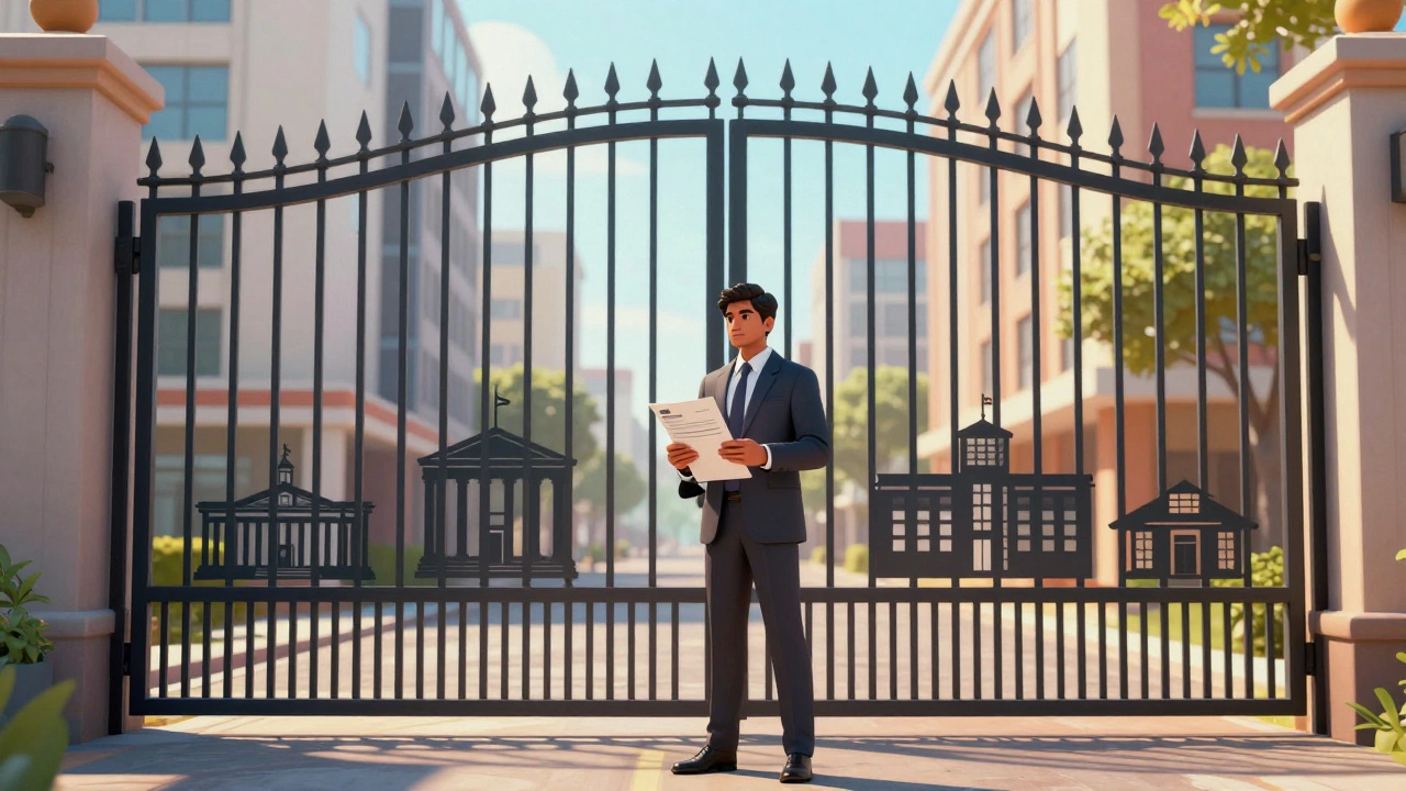Professional barred from government jobs by closed gate
